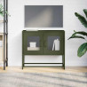 Mueble de TV acero laminado en frío verde oliva 68x39x60.5 cm 4