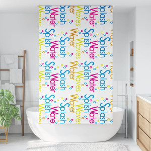 Estor enrollable para ducha tela 130x240 cm ancho 126 cm H