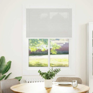 Estor Plisado gris claro 90x150 cm Tela Ancho 89.4 cm Poliéster H