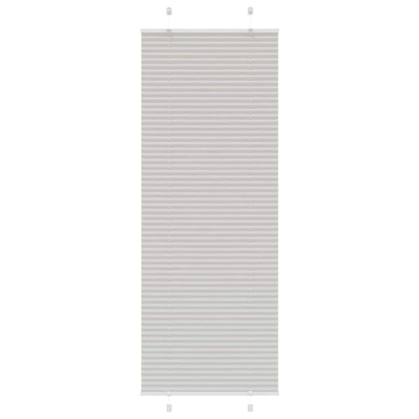 Estor Plisado gris claro 70x200 cm Tela Ancho 69.4 cm Poliéster M 2