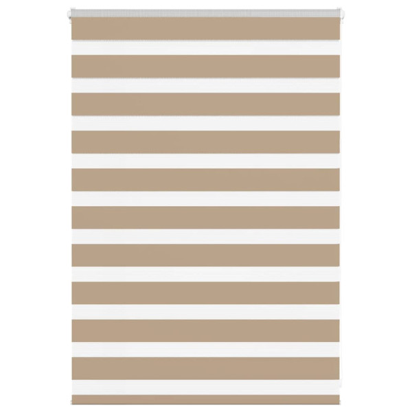 Estor cebra marrón arena tejido ancho 95.9 cm poliéster D