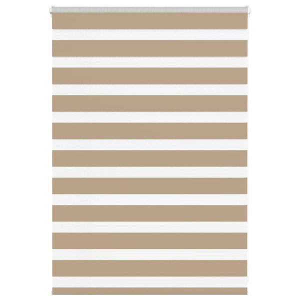 Estor cebra marrón arena tejido ancho 105.9 cm poliéster D