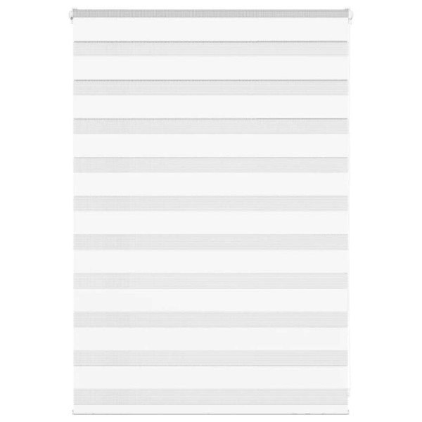 Estor cebra blanco 100x100 cm tejido ancho 95.9 cm poliéster D