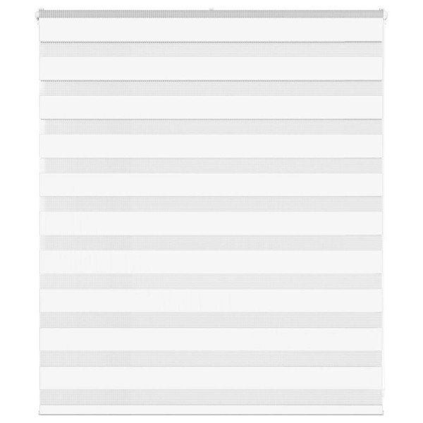 Estor cebra blanco 125x100 cm tejido ancho 120.9 cm poliéster D