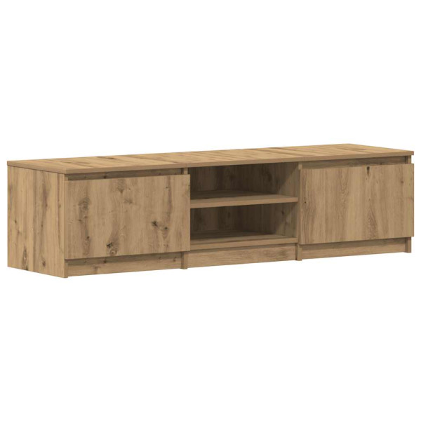 Mueble de TV madera de ingeniería roble artisan 140x40x36 cm M 2