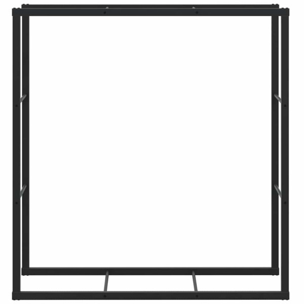 Leñero de acero negro 110x30x116 cm M 4