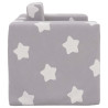 Sofá cama infantil felpa suave gris claro con estrellas 5