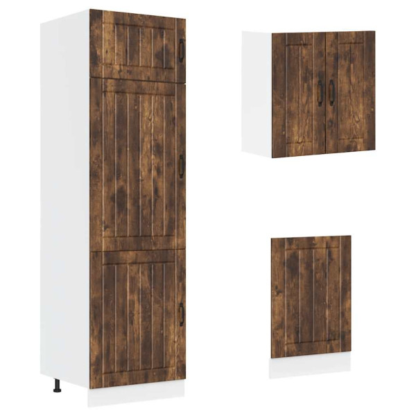 Mueble cocina Kalmar roble ahumado 8 pzas madera contrachapada M 5