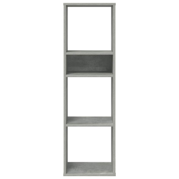 Estantería madera ingeniería gris hormigón 34x31x112 cm M 4