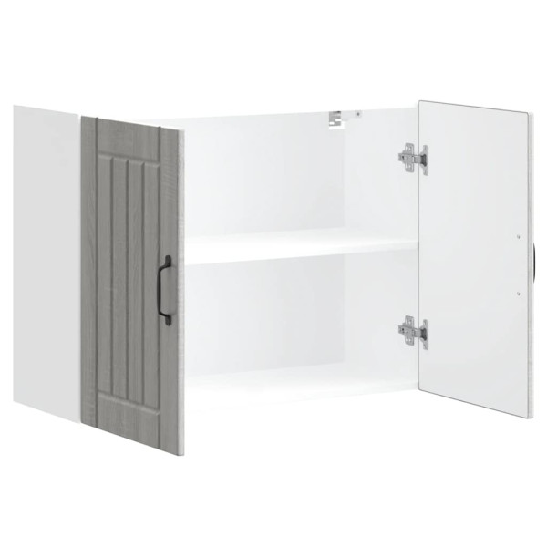 Armario de pared cocina Lucca madera contrachapada gris sonoma M 5