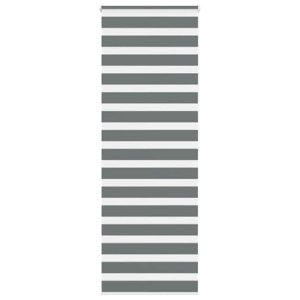Estor cebra gris oscuro 90x200cm tejido ancho 85.9 cm poliéster D