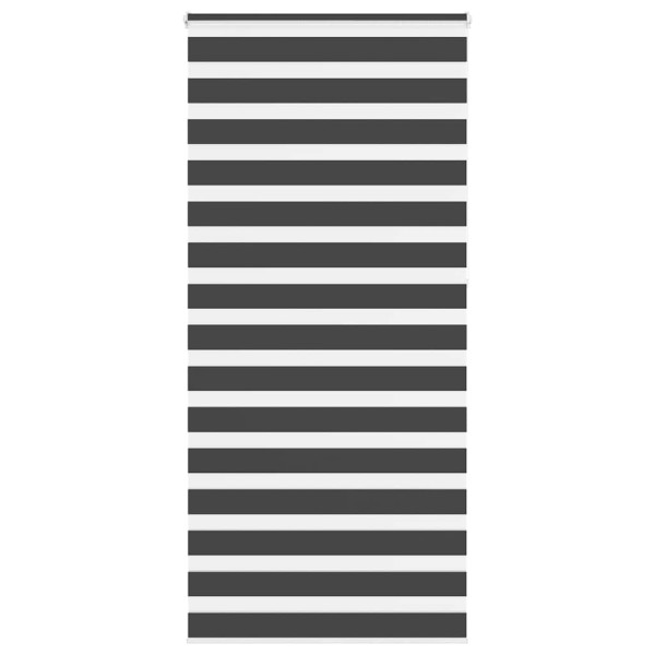 Estor cebra negro 100x230 cm tejido ancho 95.9 cm poliéster D
