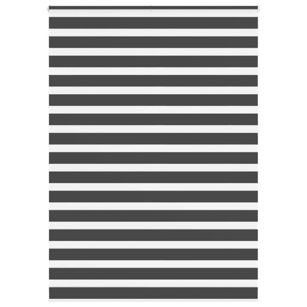 Estor cebra negro 155x230 cm tejido ancho 150.9 cm poliéster D