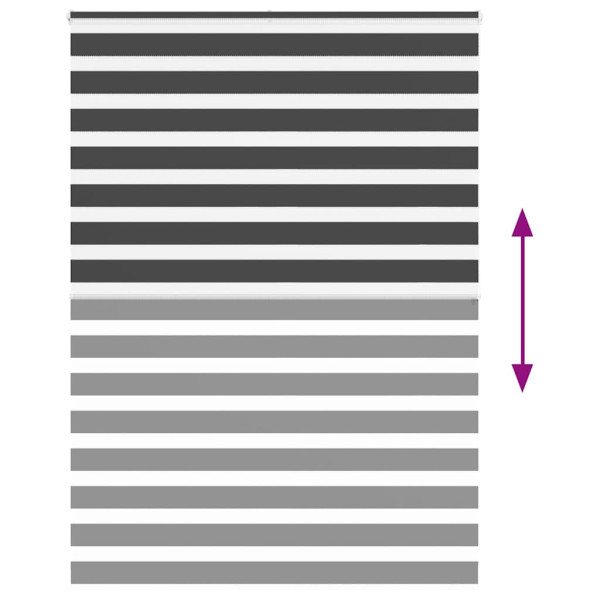 Cortina de zebra 155x200 cm largura do tecido 150.9cm poliéster M 5