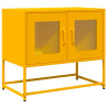 Mueble TV acero laminado en frío amarillo mostaza 68x39x60.5 cm 2