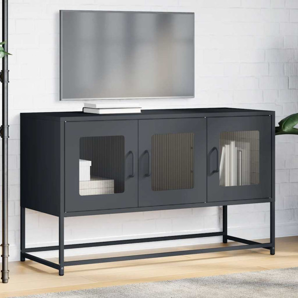 Mueble de TV acero laminado en frío antracita 100.5x39x60.5 cm M 3