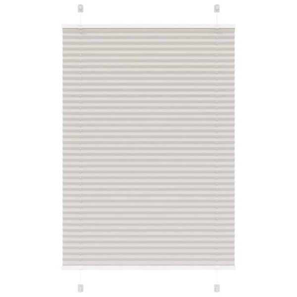 Estor Plisado gris claro 85x100 cm Tela Ancho 84.4 cm Poliéster D