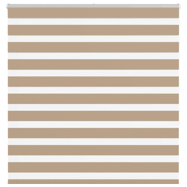 Estor cebra marrón arena tejido ancho 135.9 cm poliéster D