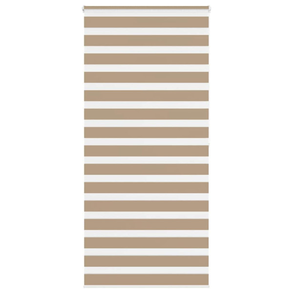 Estor cebra marrón arena tejido ancho 110.9 cm poliéster D