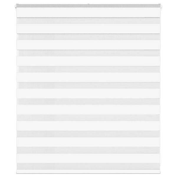 Estor cebra blanco 130x100 cm tejido ancho 125.9 cm poliéster D