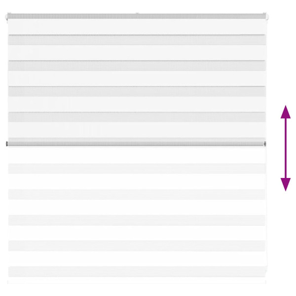 Estor cebra blanco 140x100 cm tejido ancho 135.9 cm poliéster M 5