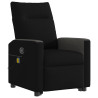 Sillón reclinable de masaje elevable tela negro 4