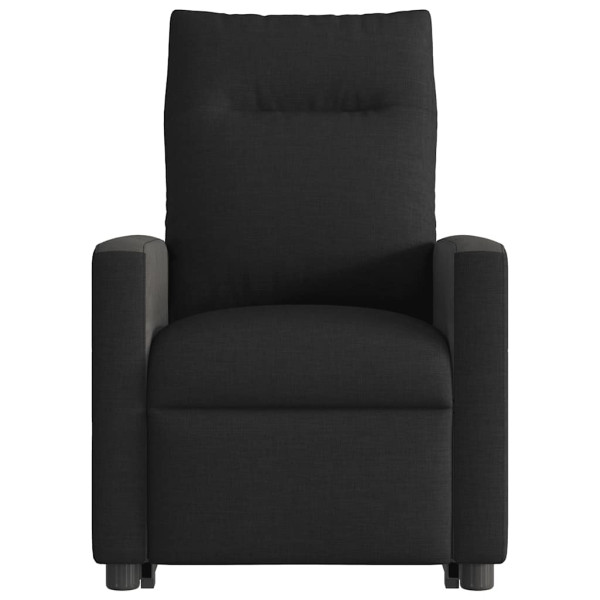 Sillón de masaje eléctrico reclinable elevable tela negro M 5
