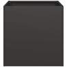 Vaso/floreira 40x40x40 cm aço laminado a frio preto 4