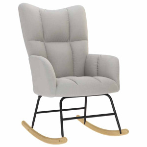 Cadeira de baloiço Nuvem Tecido cinzento H