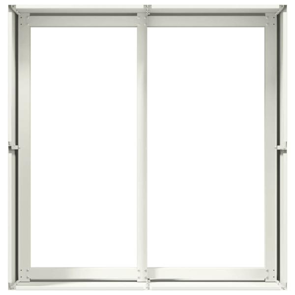 Vaso/floreira 80x80x40 cm aço laminado a frio branco M 5