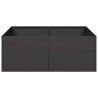 Jardinera acero negro 80x80x30 cm 4