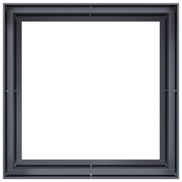 Jardinera acero gris antracita 100x100x80 cm M 5