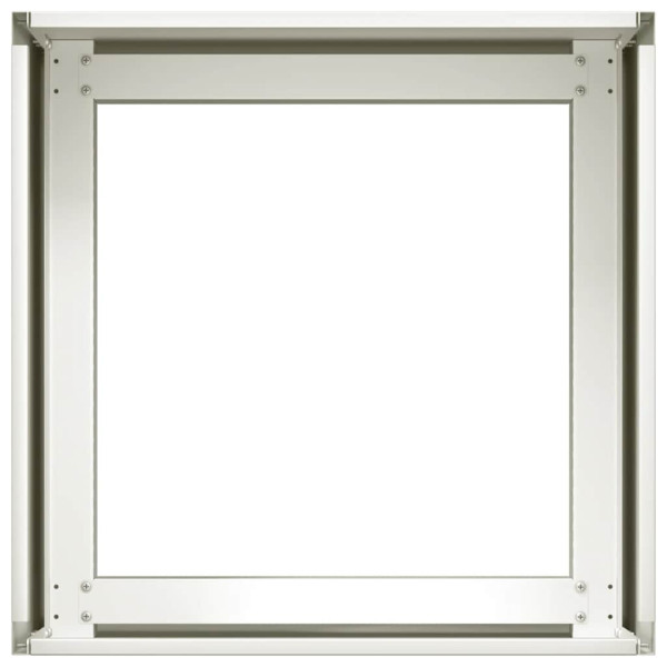 Vaso/floreira 40x40x30 cm aço branco M 5