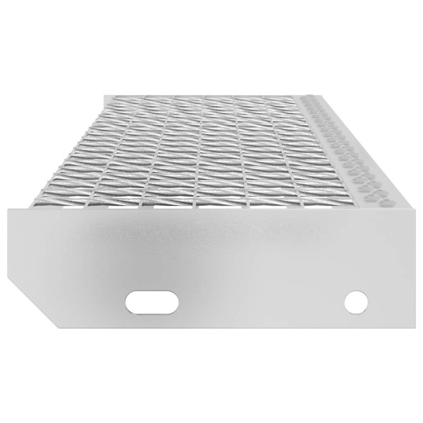 Peldaño de rejilla acero galvanizado 90x24x7 cm M 5