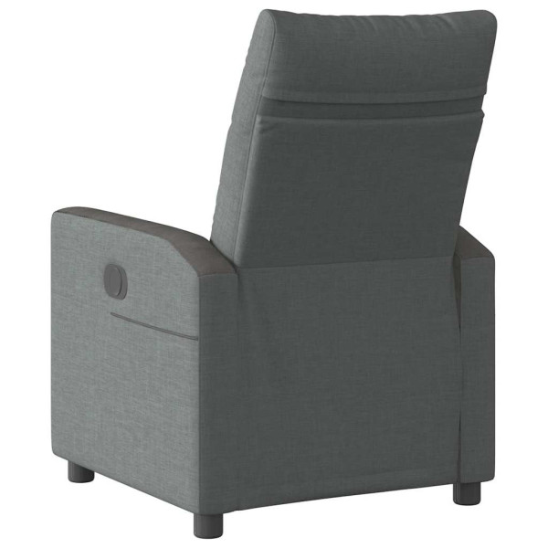 Sillón reclinable de tela gris oscuro M 5