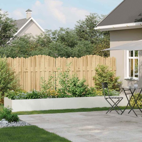 Jardinera acero blanco 360x80x40 cm M 3