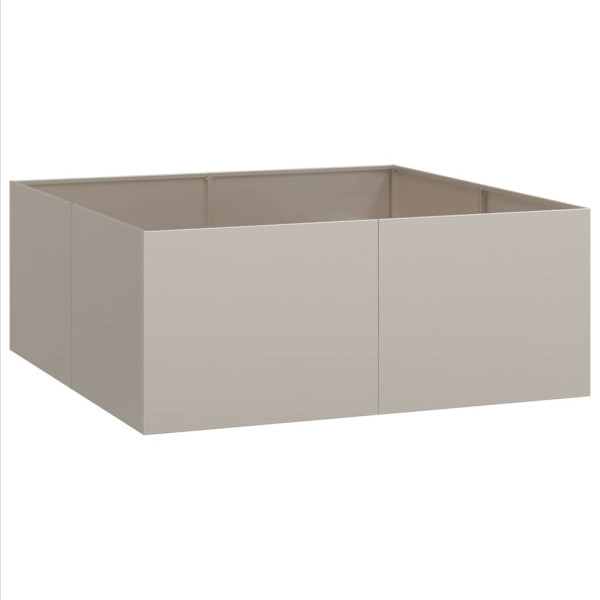 Floreira enferrujada 100x100x40 cm aço resistente M 5