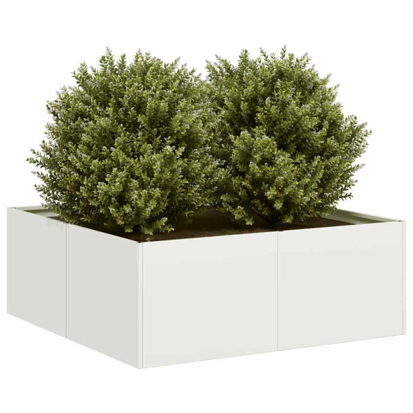 Jardinera acero blanco 80x80x30 cm D