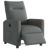 Sillón reclinable eléctrico de tela gris oscuro 3