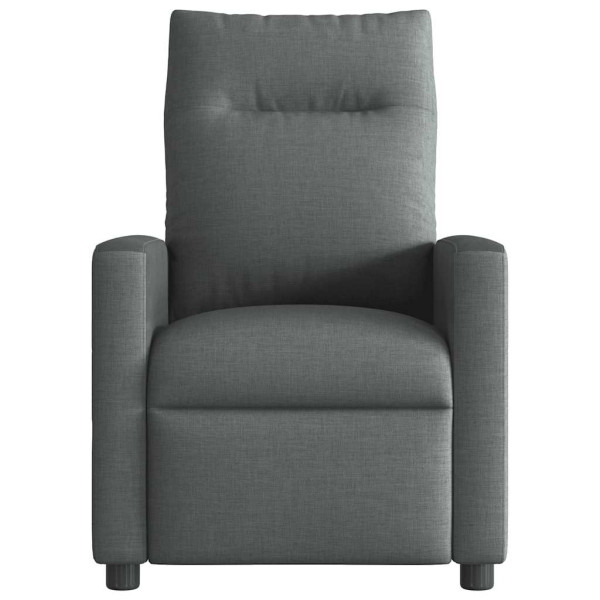 Sillón reclinable eléctrico de tela gris oscuro M 5