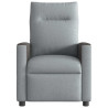 Sillón reclinable de masaje eléctrico tela gris claro 5