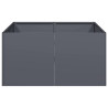 Vaso/floreira 80x80x40 cm aço laminado a frio antracite 4