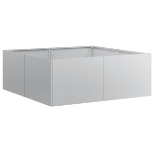 Vaso/floreira 80x80x30 cm aço galvanizado H
