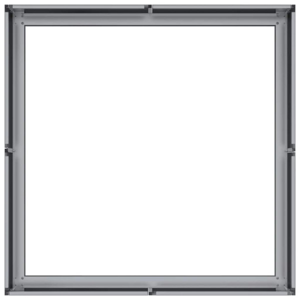 Vaso/floreira 80x80x30 cm aço galvanizado M 5