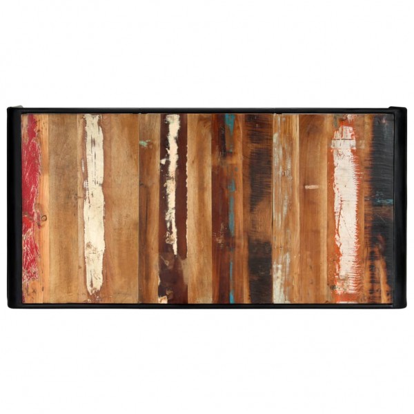 Mesa de jantar 180x90x76 cm madeira recuperada maciça M 4