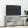 Mueble de TV madera de ingeniería gris hormigón 100x35x54 cm 1