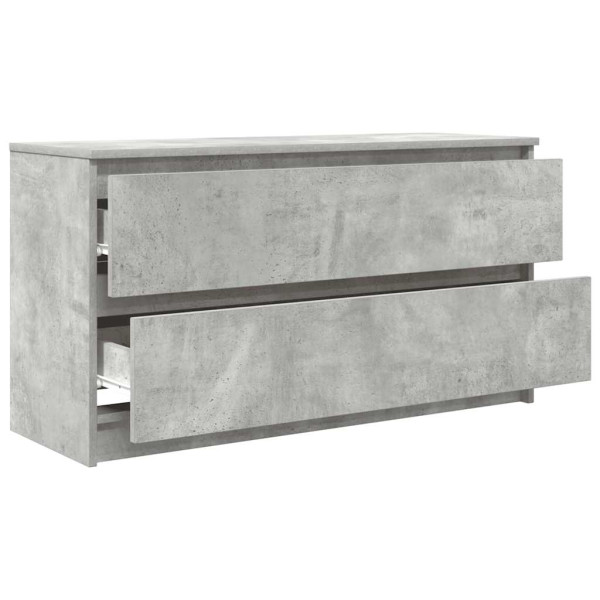 Mueble de TV madera de ingeniería gris hormigón 100x35x54 cm M 5