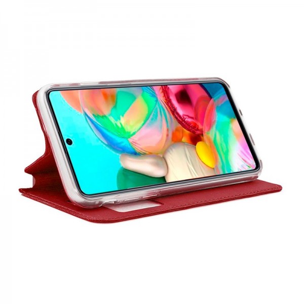 Funda COOL Flip Cover para Samsung A715 Galaxy A71 Liso Rojo M 2