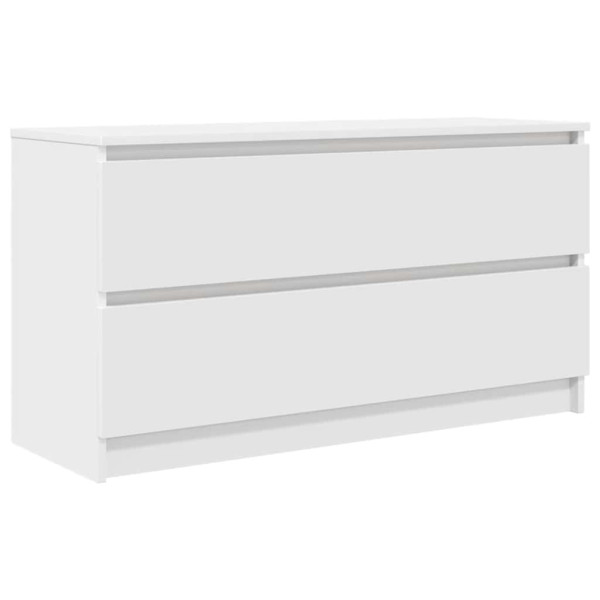 Mueble para TV madera contrachapada blanco 100x35x54 cm M 2