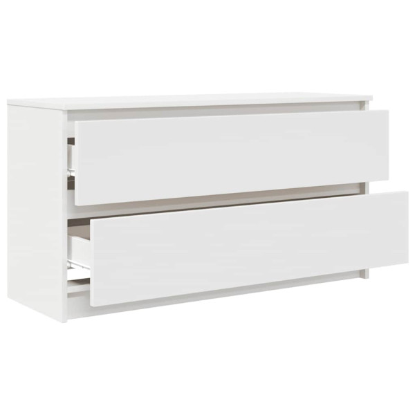 Mueble para TV madera contrachapada blanco 100x35x54 cm M 5